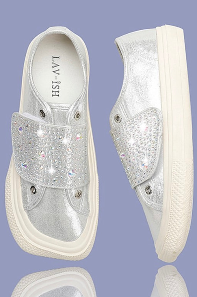 lavish bling clogs with wide strap